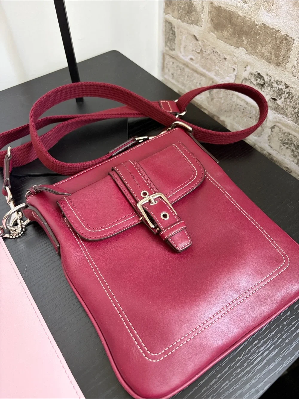 Coach Hampton Vintage Burgandy Crossbody